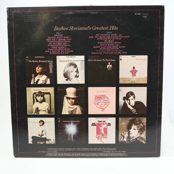 Barbra Streisand's Greatest Hits Album 1970 LP Vinyl Record Iconic - Picture 4 of 6